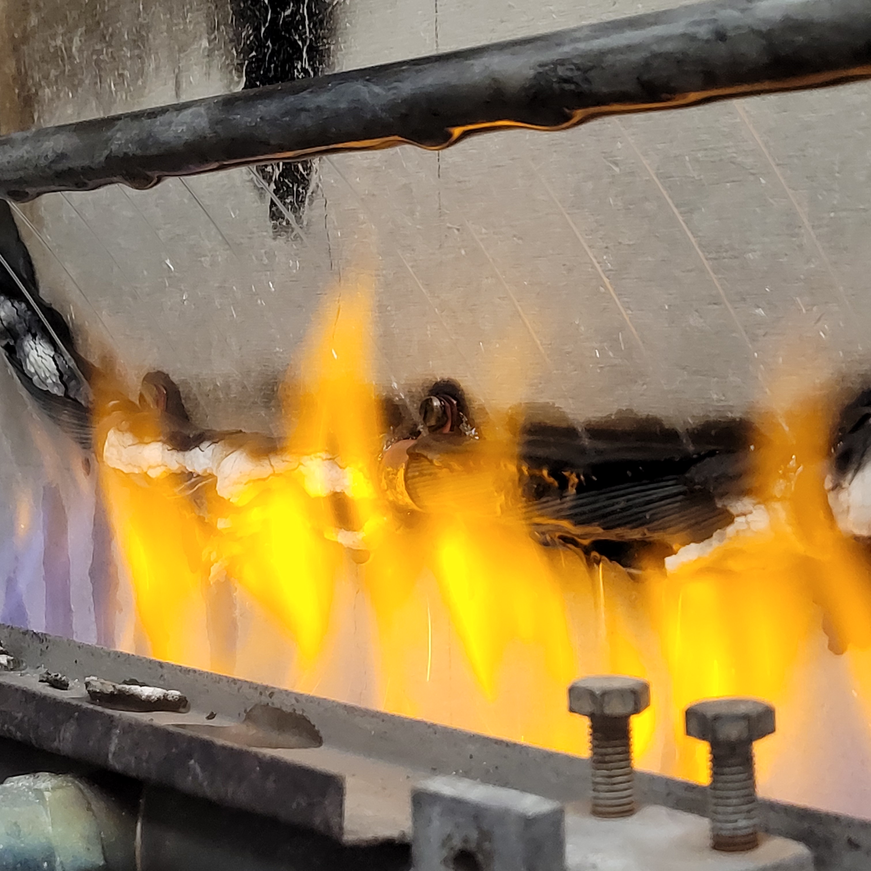 FP500 in a fire test