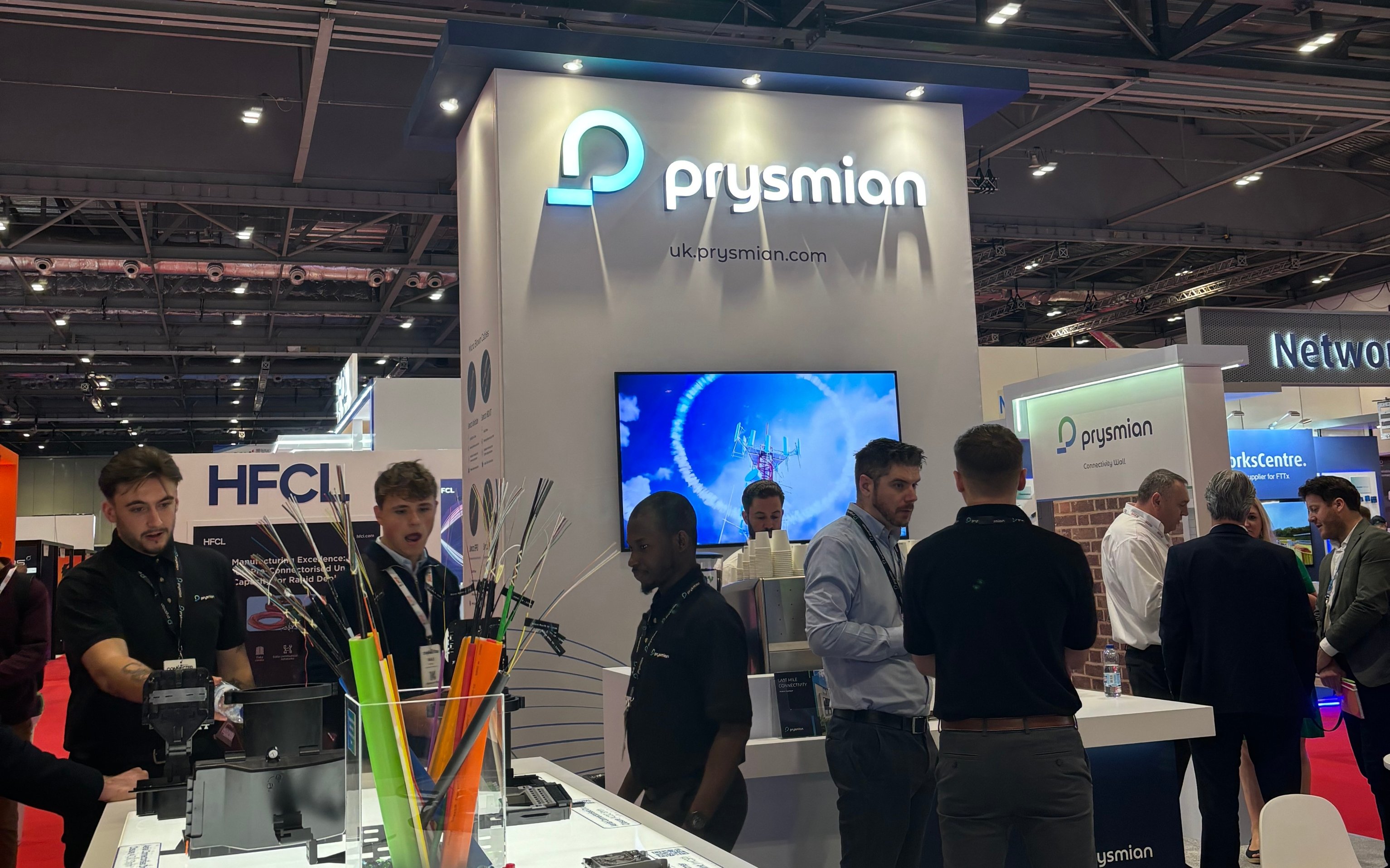 Prysmian stand at the Connected Britain event 2024