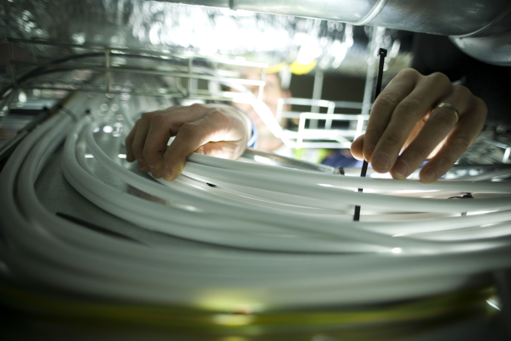 LSX cable being installed