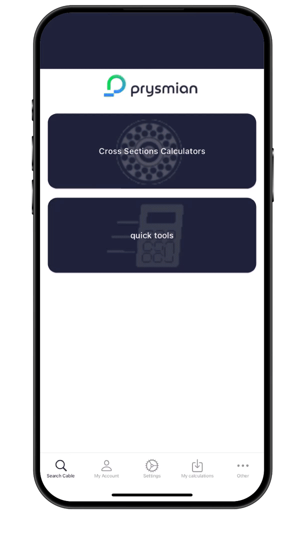 CableApp T&E calculation
