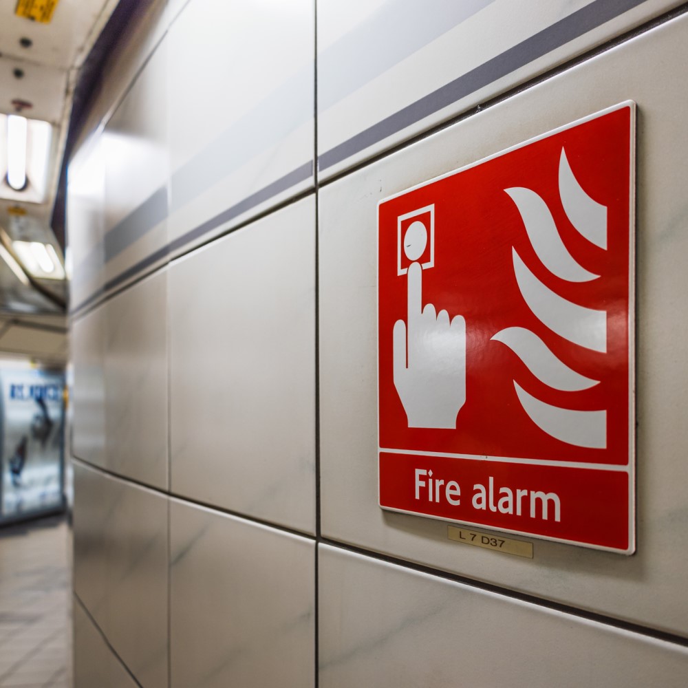 fire alarm sign