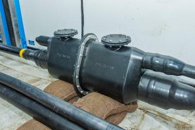 an image of a high voltage cable joint