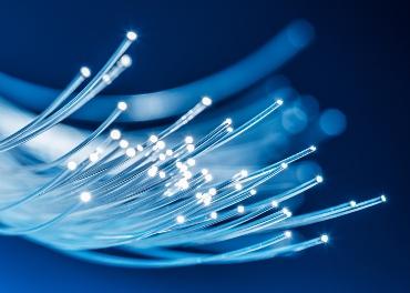 abstract image of individual optical fibres